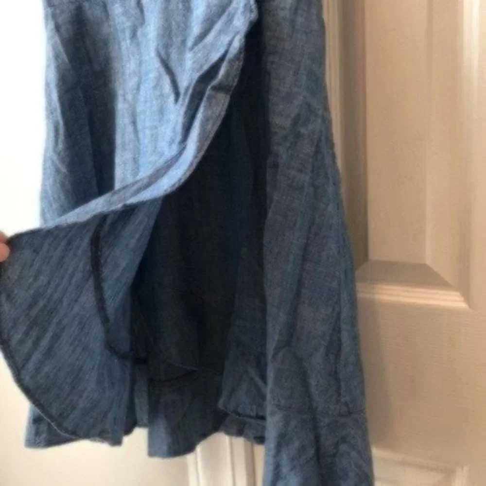 J. Crew Factory Denim Chambray Tie Sleeve Dress_6